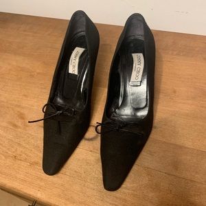 Jimmy Choo Black Suede Heels 39.5